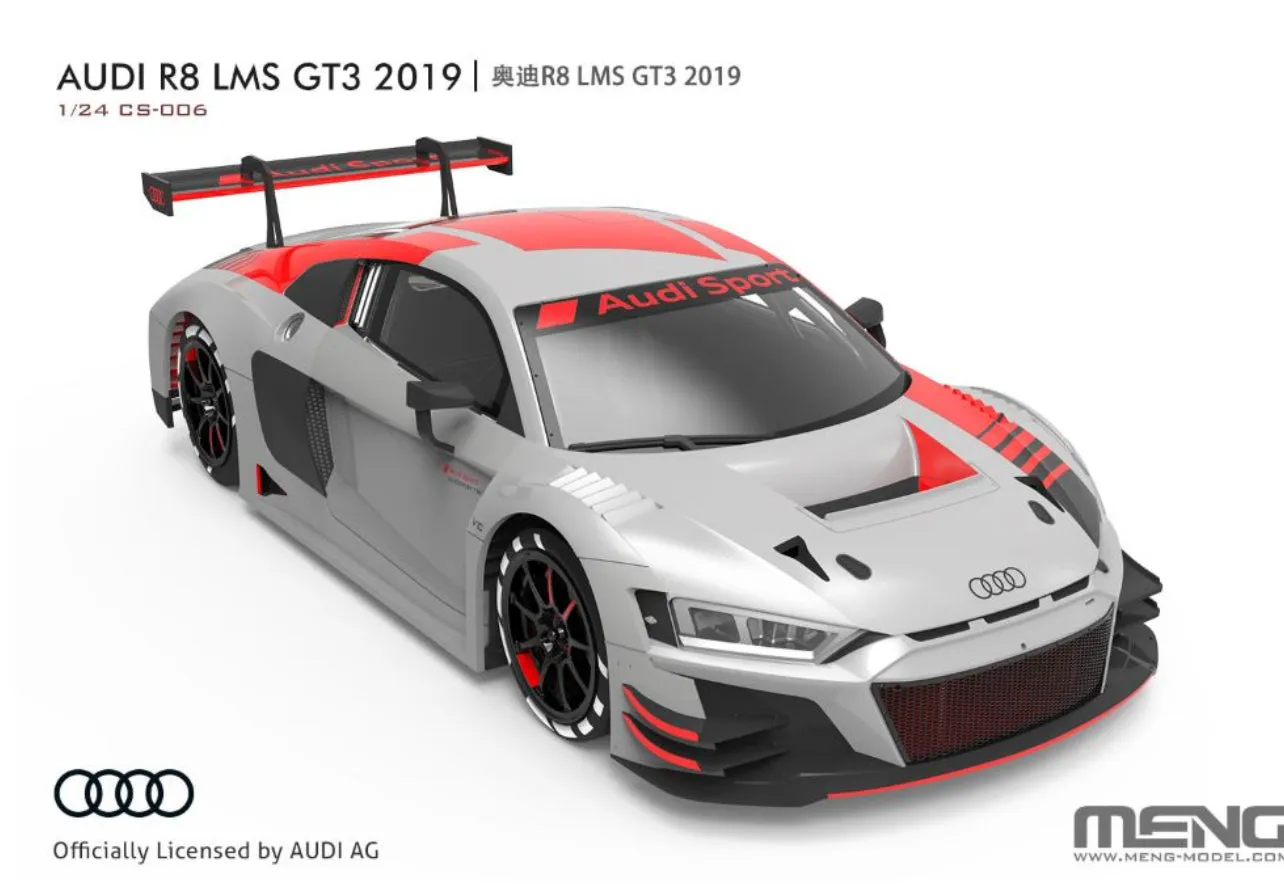 MENG # CS6 1/24 scale 2019 Audi R8 LMS GT3 sports car