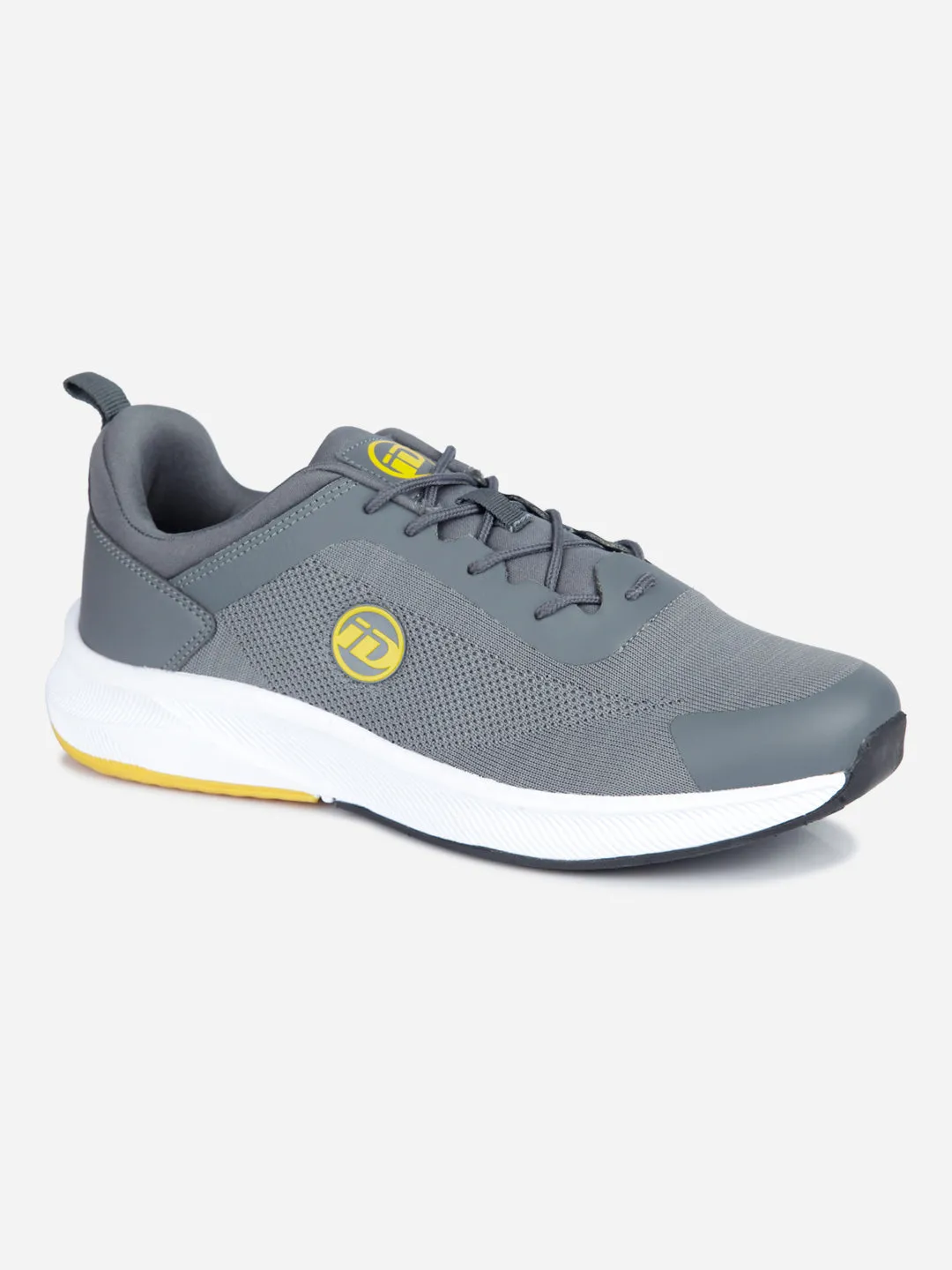 Men's Grey Lace Up Sneaker (ID7519)