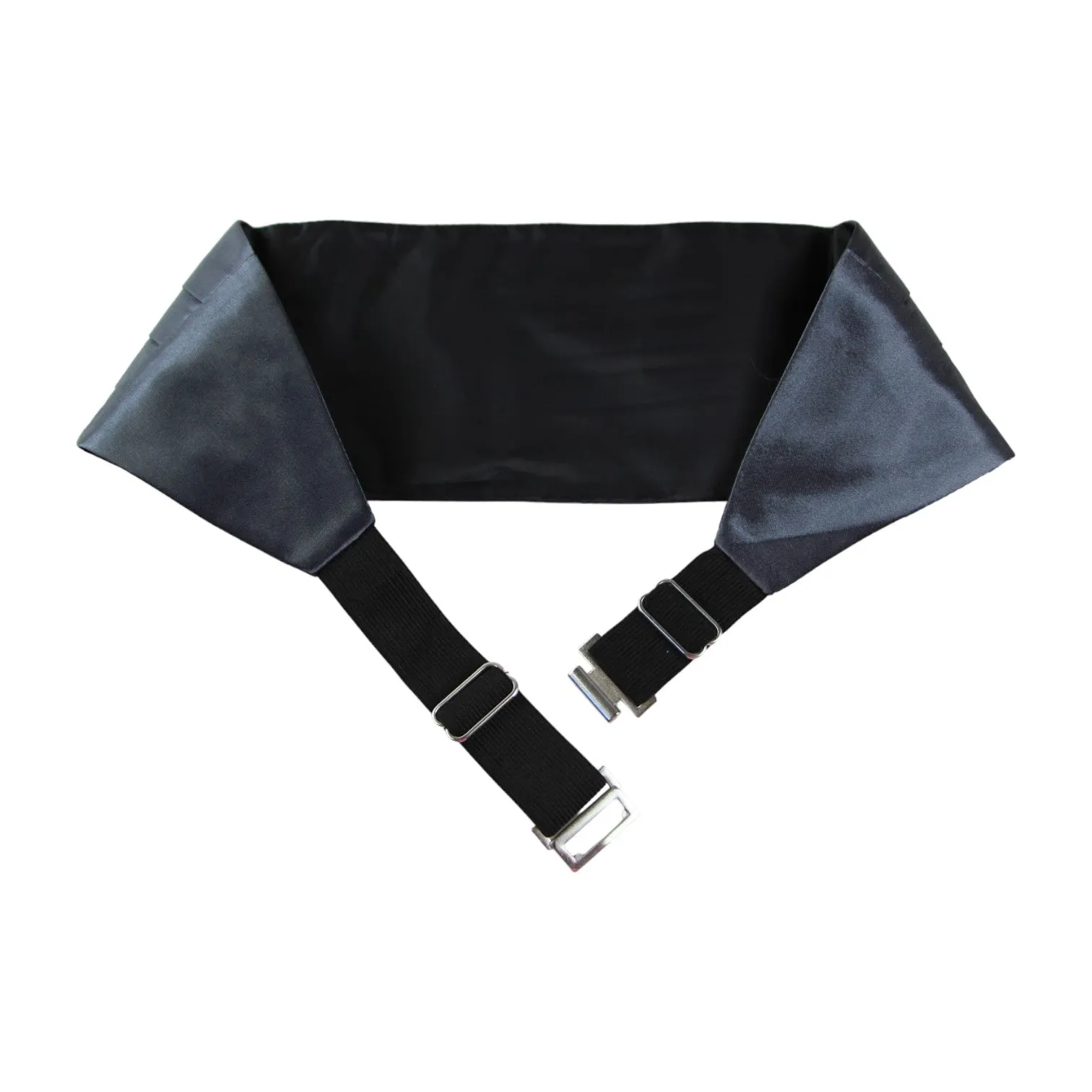 Mens Gunmetal Adjustable Cummerbund