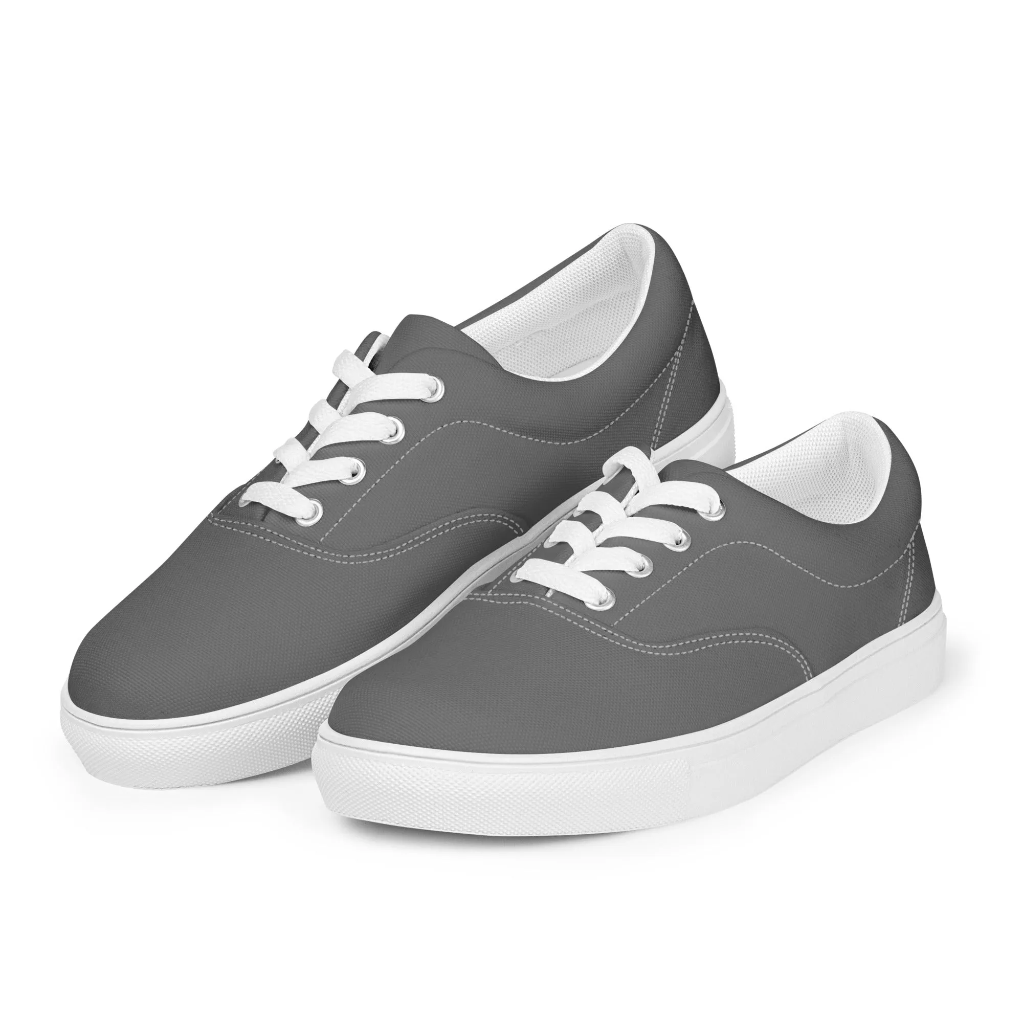 Menâ€™s lace-up canvas shoes - Gray