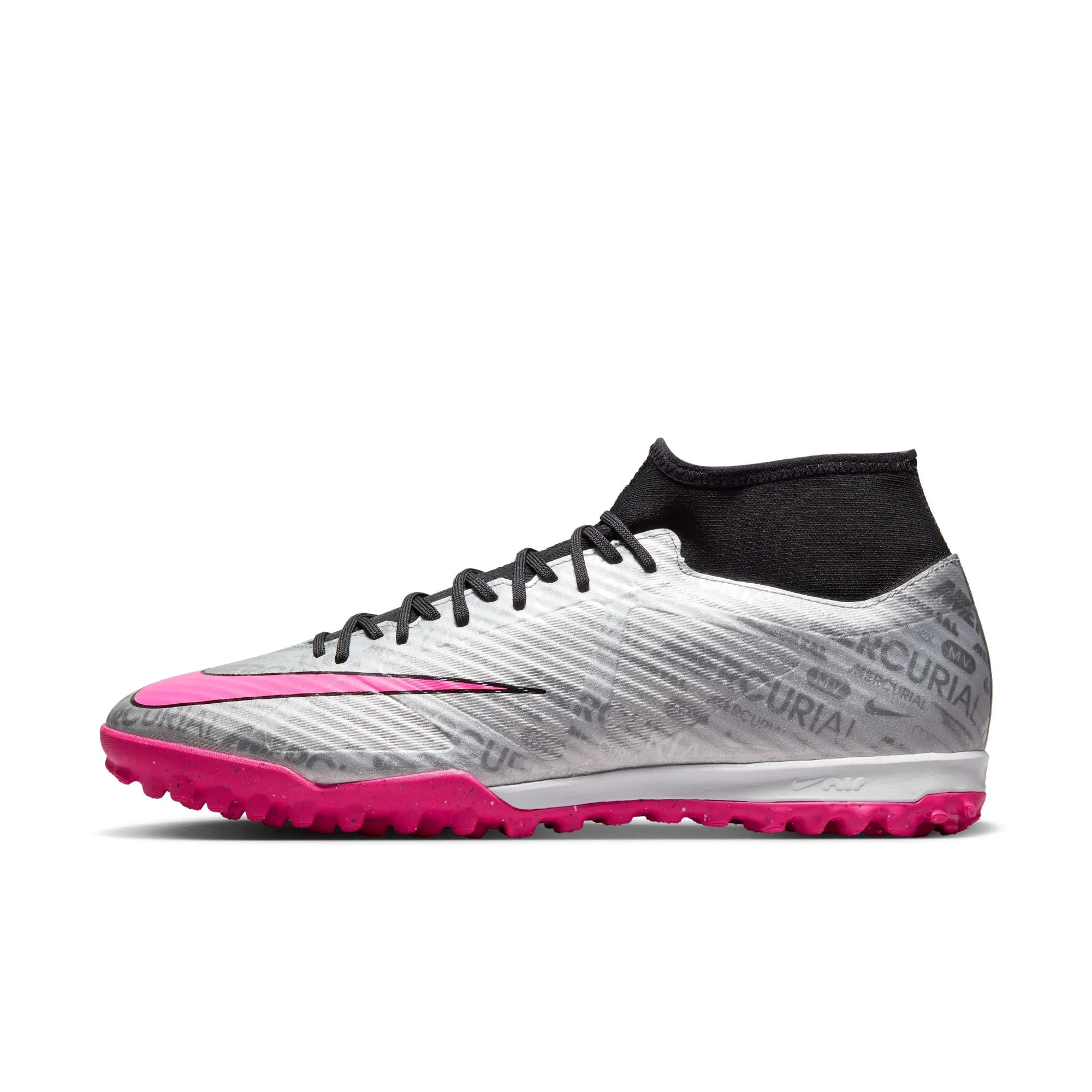 Mercurial Superfly 9 Academy XXV TF [Metallic Silver/Hyper Pink]