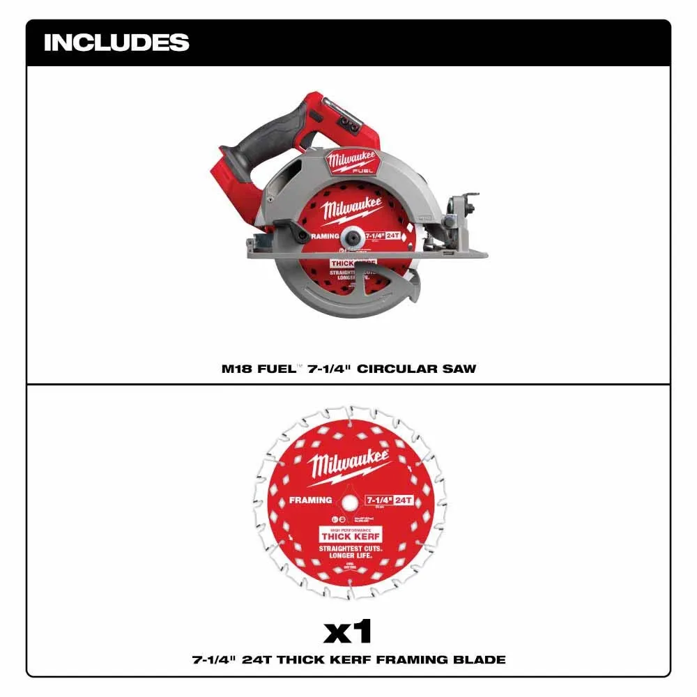 Milwaukee 2834-20 M18 FUEL 7-1/4” Circular Saw (Tool Only)