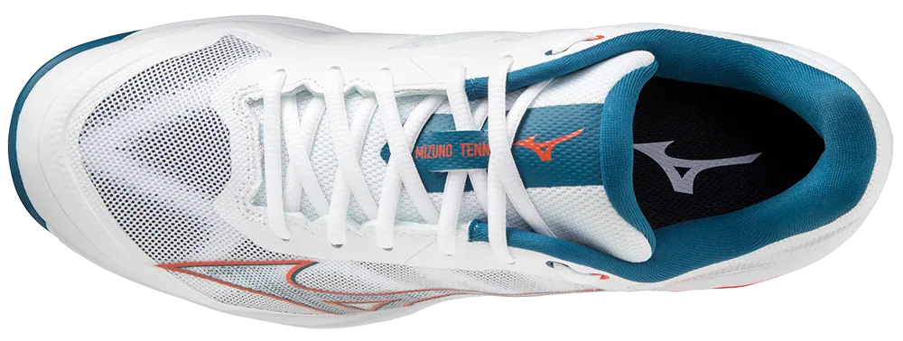 Mizuno Exceed Light CC Mens Padel Shoes (White/Orange)