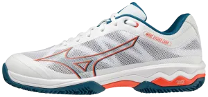 Mizuno Exceed Light CC Mens Padel Shoes (White/Orange)