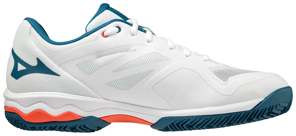 Mizuno Exceed Light CC Mens Padel Shoes (White/Orange)