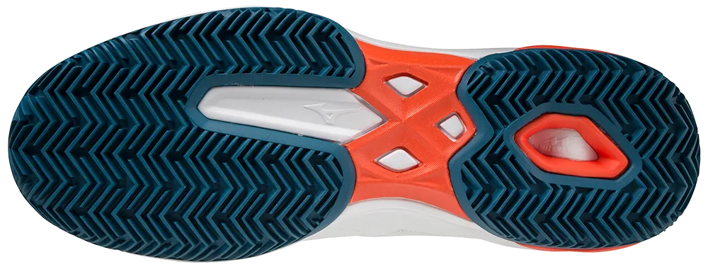 Mizuno Exceed Light CC Mens Padel Shoes (White/Orange)