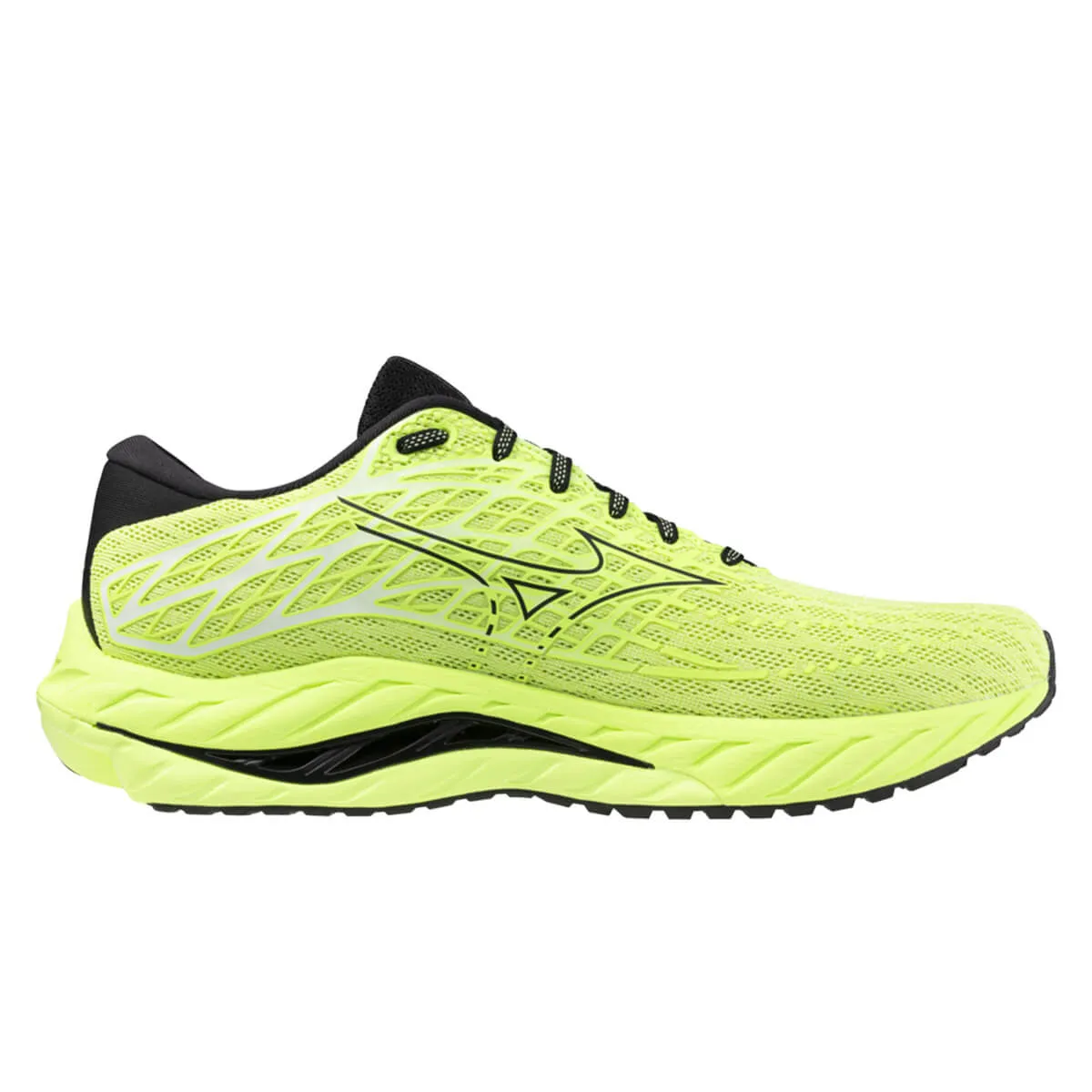 Mizuno Wave Inspire 20 Mens | Neo Lime/black/evening