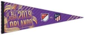 MLS Soccer All-Star Game 2019 Orlando (MLS vs. Atletico Madrid) Premium Felt Collector's Pennant - Wincraft Inc.