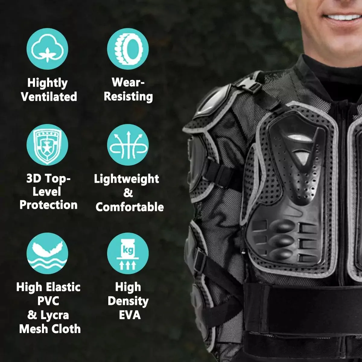 Motorcycle Protective Jacket Full Body Armor Protection