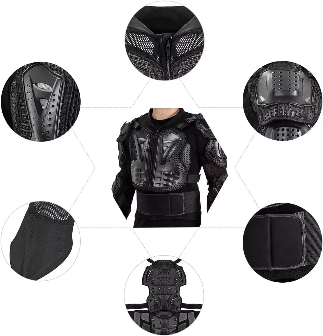 Motorcycle Protective Jacket Full Body Armor Protection