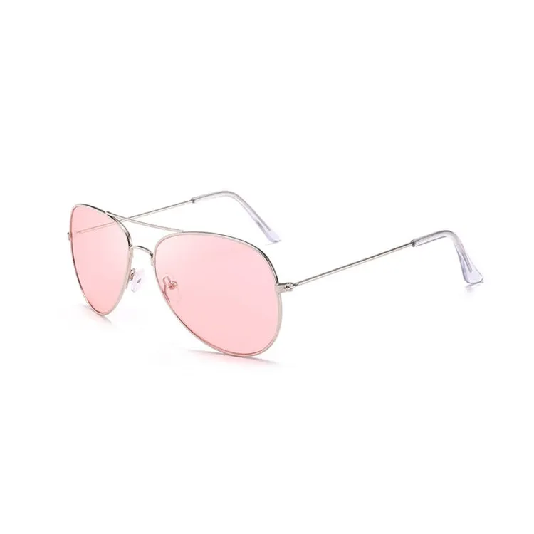 Ms Dazzle Colour UV400 Stylish Polarized Sunglasses(Transparent Pink)