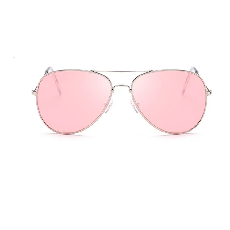 Ms Dazzle Colour UV400 Stylish Polarized Sunglasses(Transparent Pink)