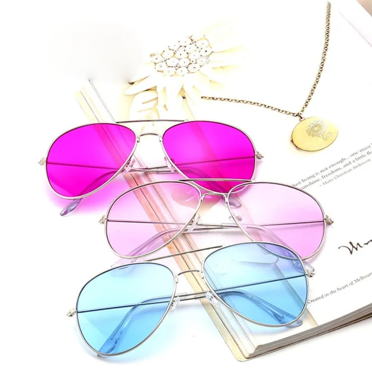 Ms Dazzle Colour UV400 Stylish Polarized Sunglasses(Transparent Pink)