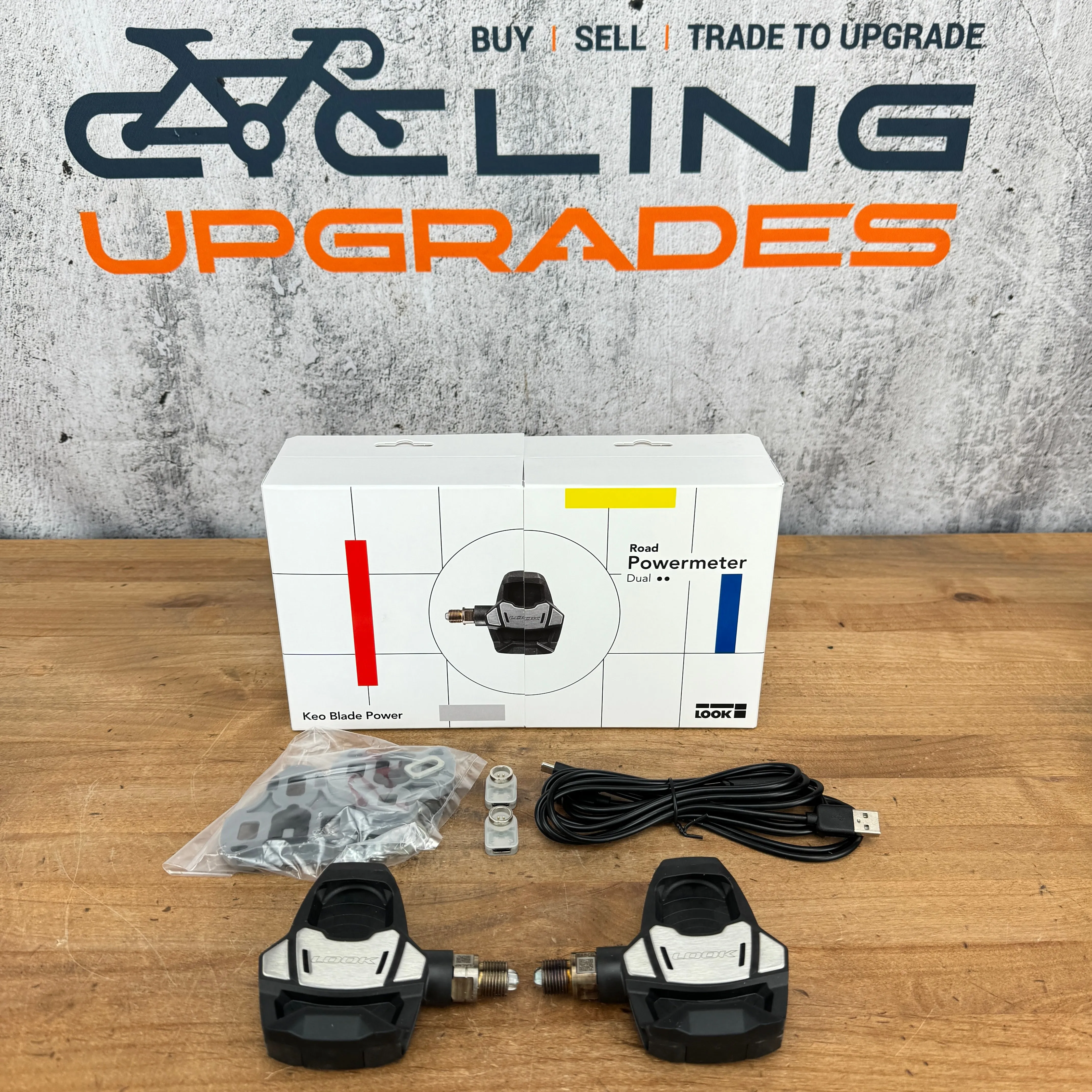 New! Look Keo Blade Dual Sided Power Meter Road Bike Pedals 24135 260g