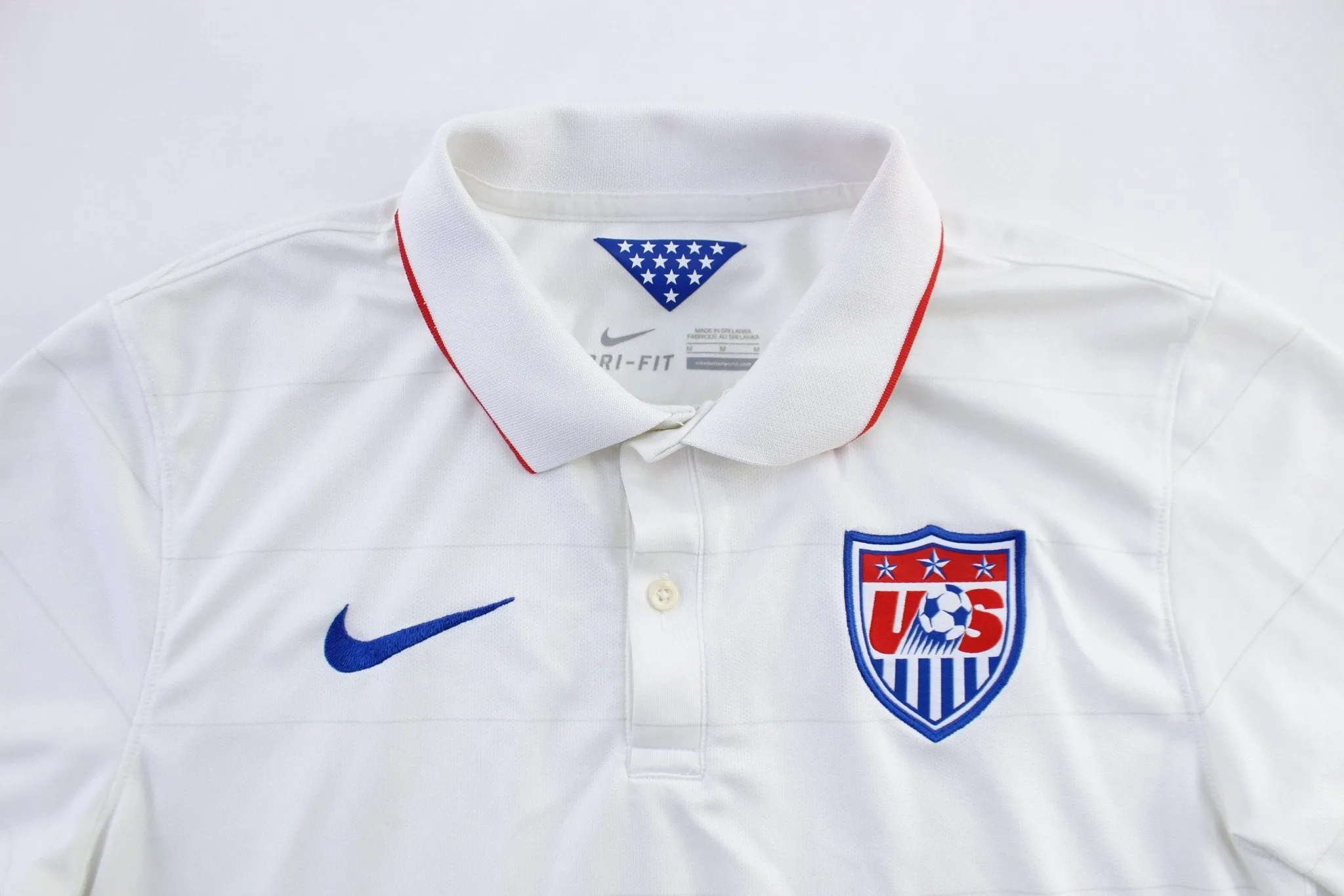 Nike Embroidered Logo Team USA Soccer Jersey