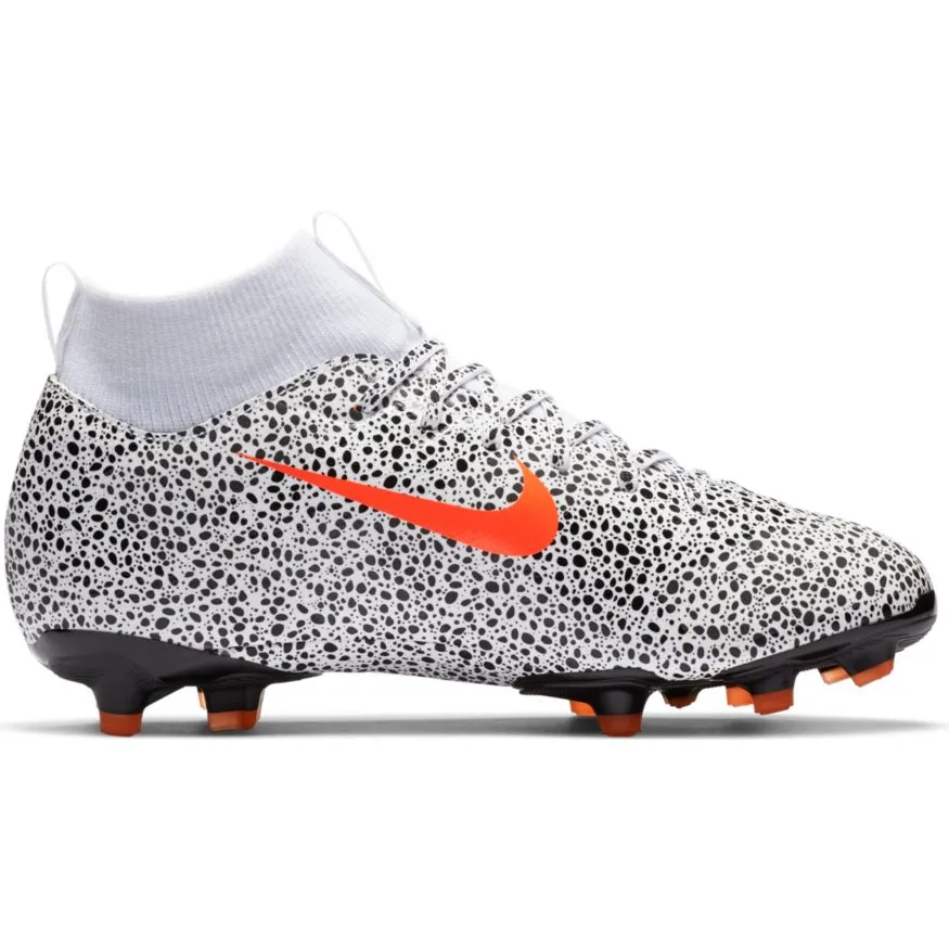 Nike Jr. Mercurial Superfly 7 Academy CR7 Safari MG - White/Orange-Black