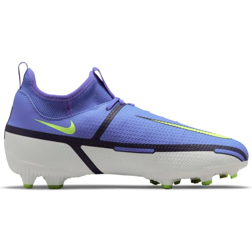 Nike Jr. Phantom GT2 Academy Dynamic Fit MG-SAPPHIRE/VOLT-GREY FOG-BLUE VOID