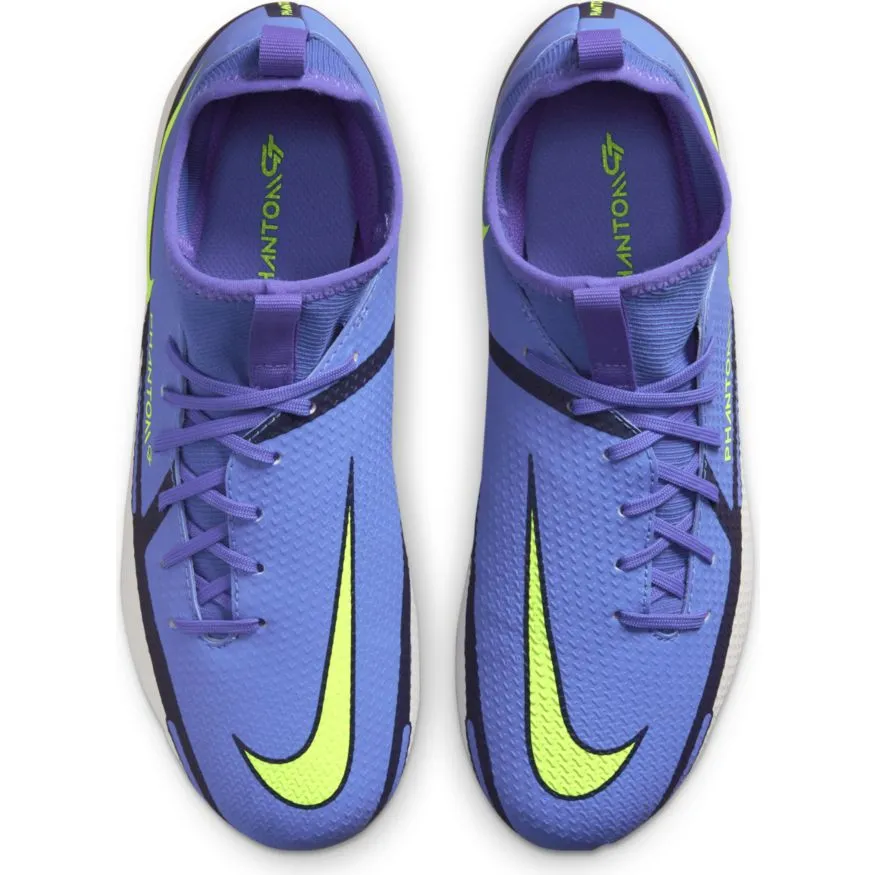 Nike Jr. Phantom GT2 Academy Dynamic Fit MG-SAPPHIRE/VOLT-GREY FOG-BLUE VOID