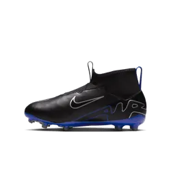 Nike Junior Zoom Mercurial Superfly 9 Academy FG - Black/Chrome/Hyper Royal