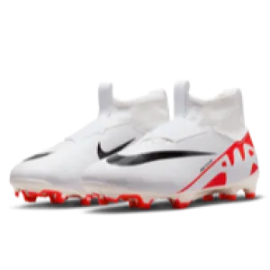 Nike Junior Zoom Mercurial Superfly 9 Academy FG - Crimson/White/Black