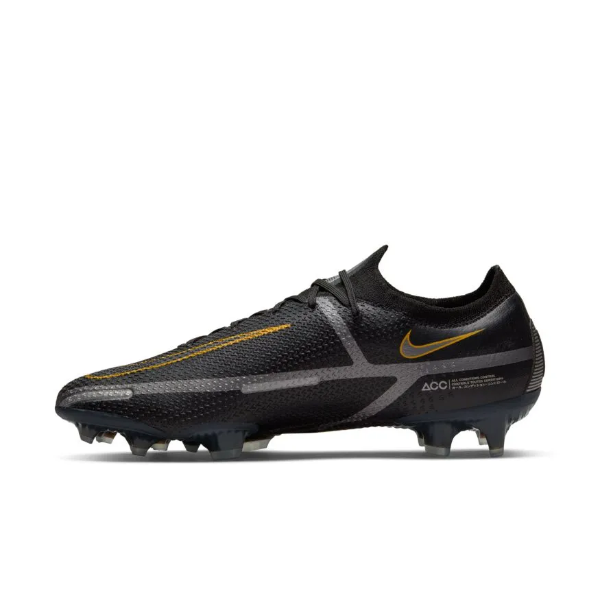 Nike Nike Phantom GT2 Elite FG-BLACK/BLACK/DARK GREY-METALLIC GOLD