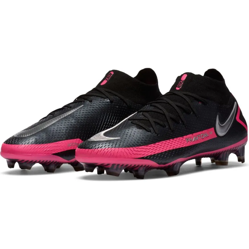 Nike Phantom GT Elite Dynamic Fit FG-	BLACK/METALLIC SILVER/PINK BLAST