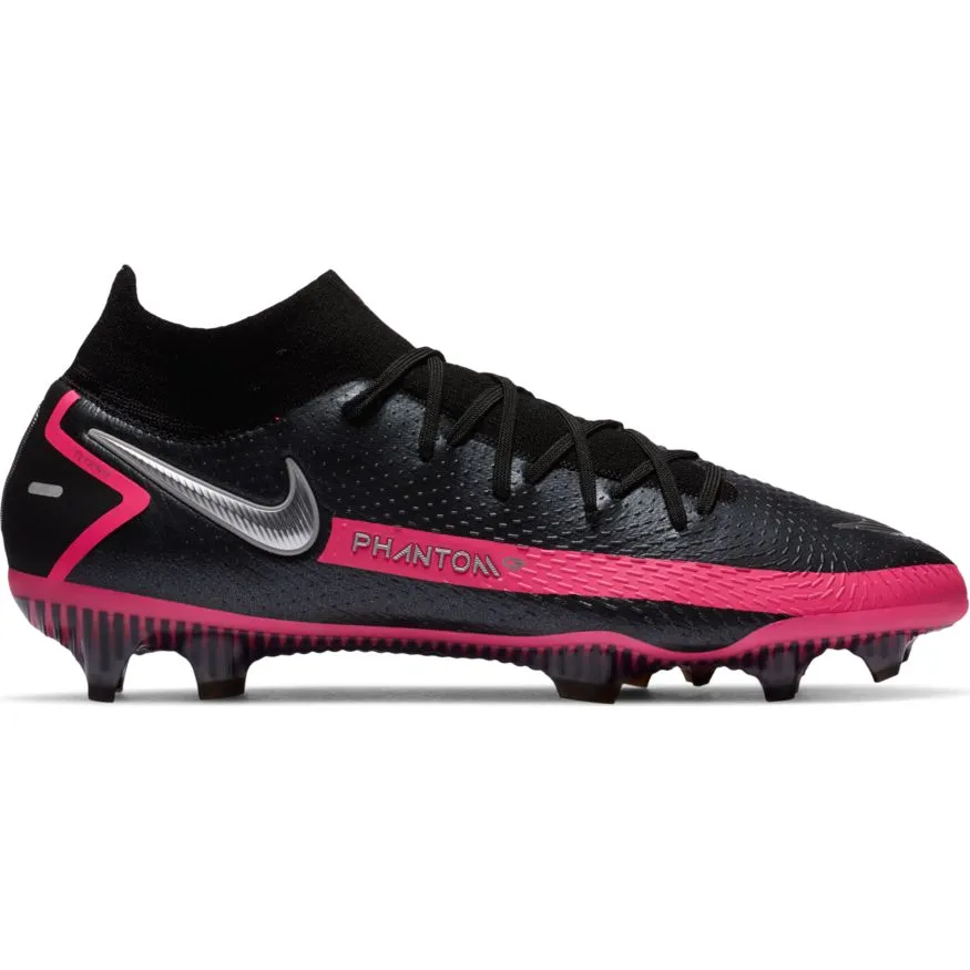 Nike Phantom GT Elite Dynamic Fit FG-	BLACK/METALLIC SILVER/PINK BLAST