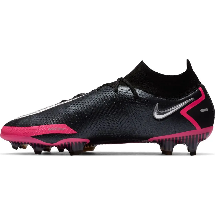 Nike Phantom GT Elite Dynamic Fit FG-	BLACK/METALLIC SILVER/PINK BLAST