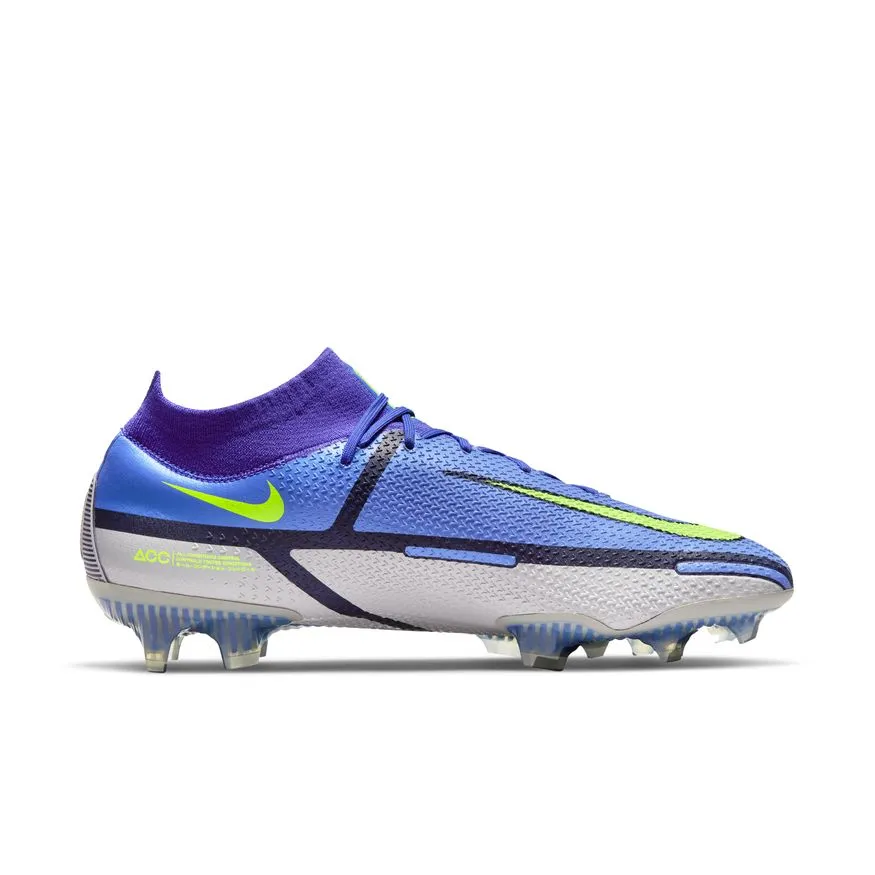 Nike Phantom GT2 Dynamic Fit Elite FG-SAPPHIRE/VOLT-GREY FOG-BLUE VOID