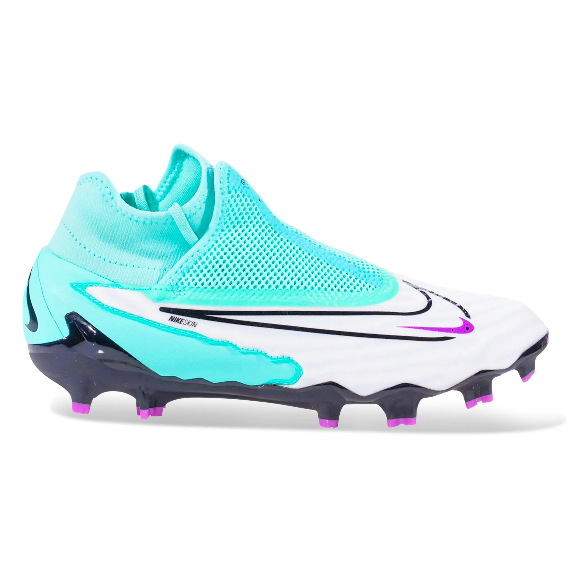 Nike Phantom GX Pro DF Firm Ground Soccer Cleats (Hyer Turquoise/Fuchsia Dream)