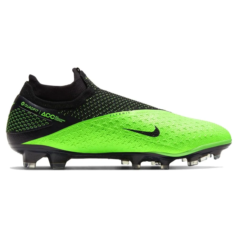 Nike Phantom Vision 2 Elite Dynamic Fit FG - Black/Mtlc-Green