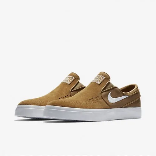 Nike Shoes SB Zoom Stefan Janoski Slip-On - Golden Beige/White