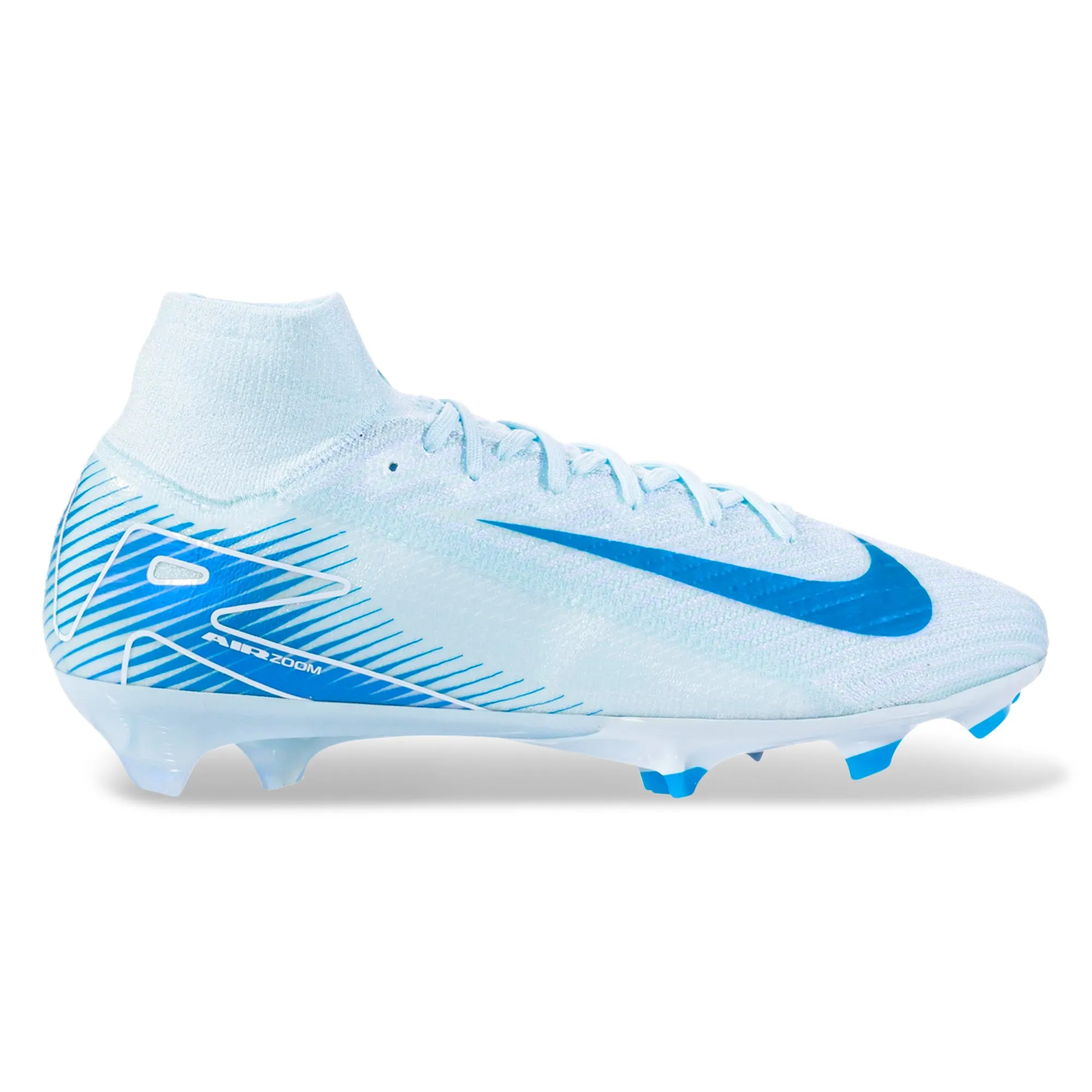 Nike Zoom Superfly 10 Elite FG Soccer Cleats (Glacier Blue/Blue Orbit)