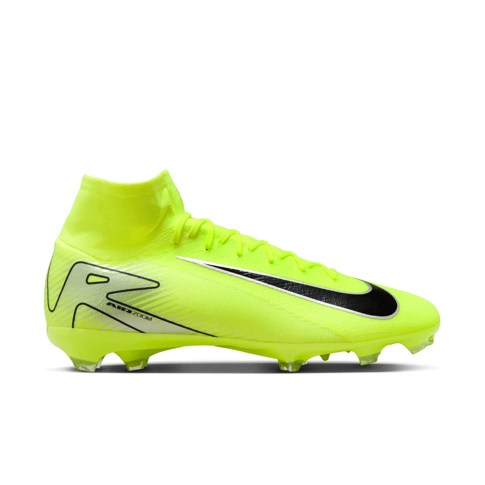 Nike Zoom Superfly 10 Pro FG Soccer Cleats (Volt/Black)