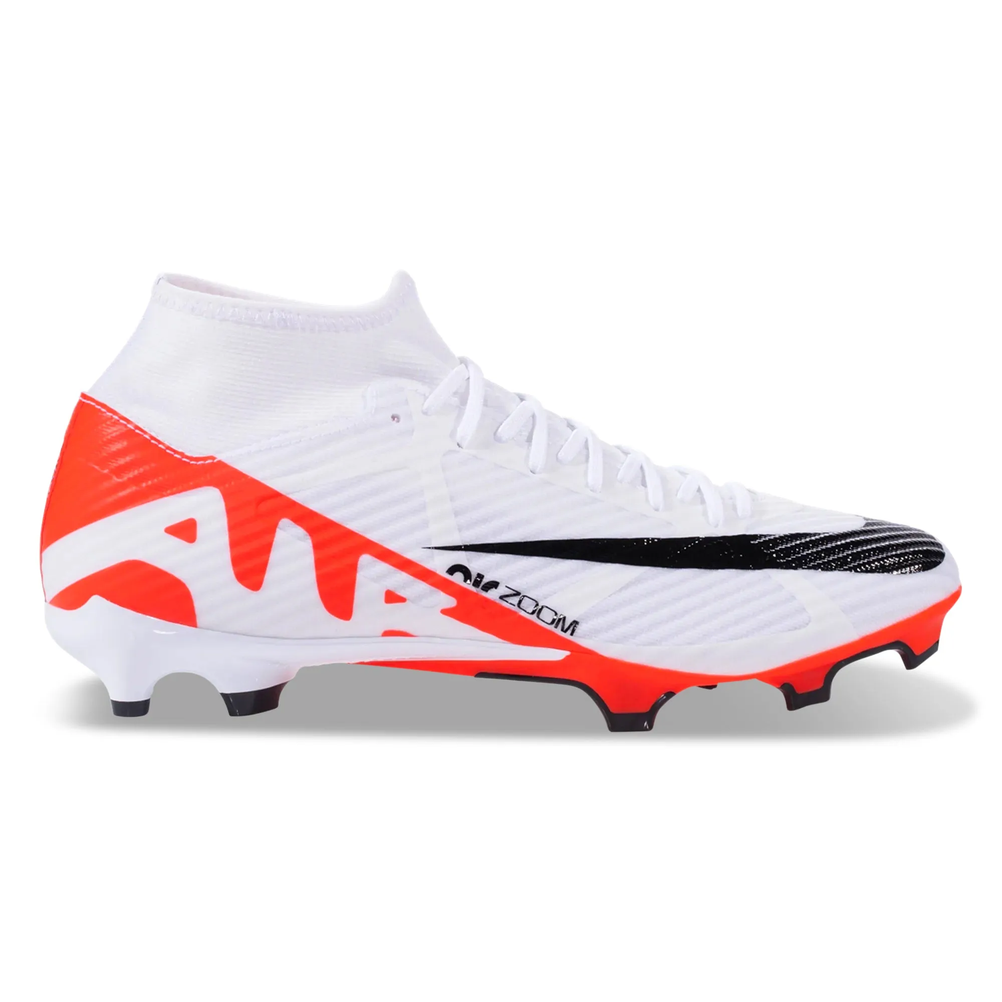 Nike Zoom Superfly 9 Academy FG/MG Soccer Cleats (Bright Crimson/White)