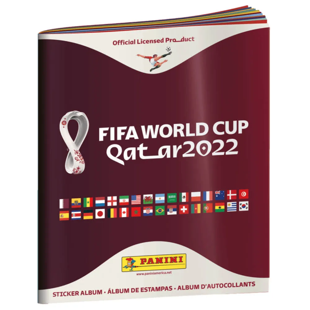 Panini FIFA World Cup QATAR 2022 Album - Holds a total of 670 Stickers (620 Standard Paper, 50 Silver Foil)