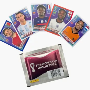 Panini Soccer World Cup Qatar 2022 Sticker Pack (5 Stickers Each)