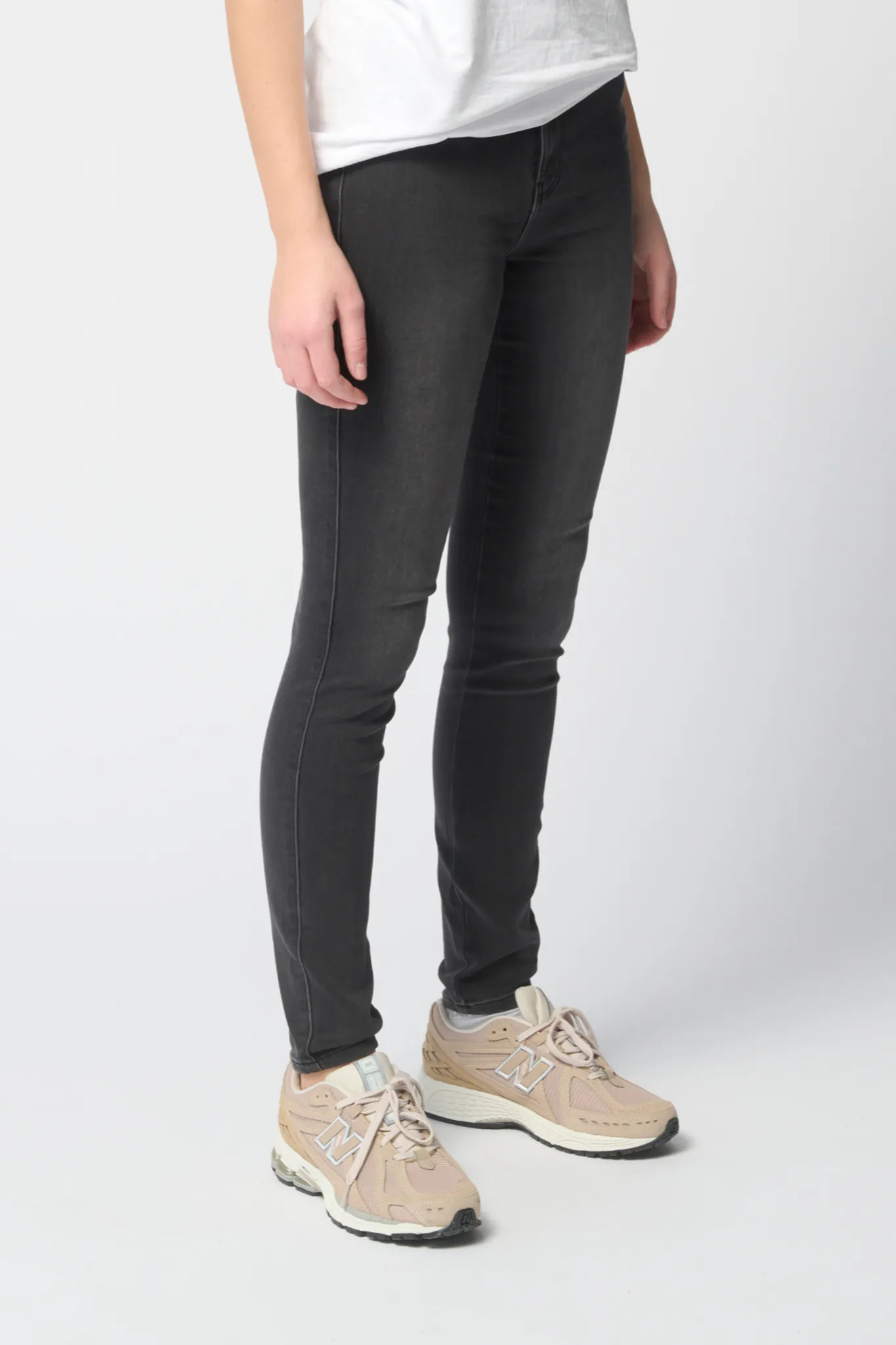 Performance Skinny Jeans - Washed Black Denim