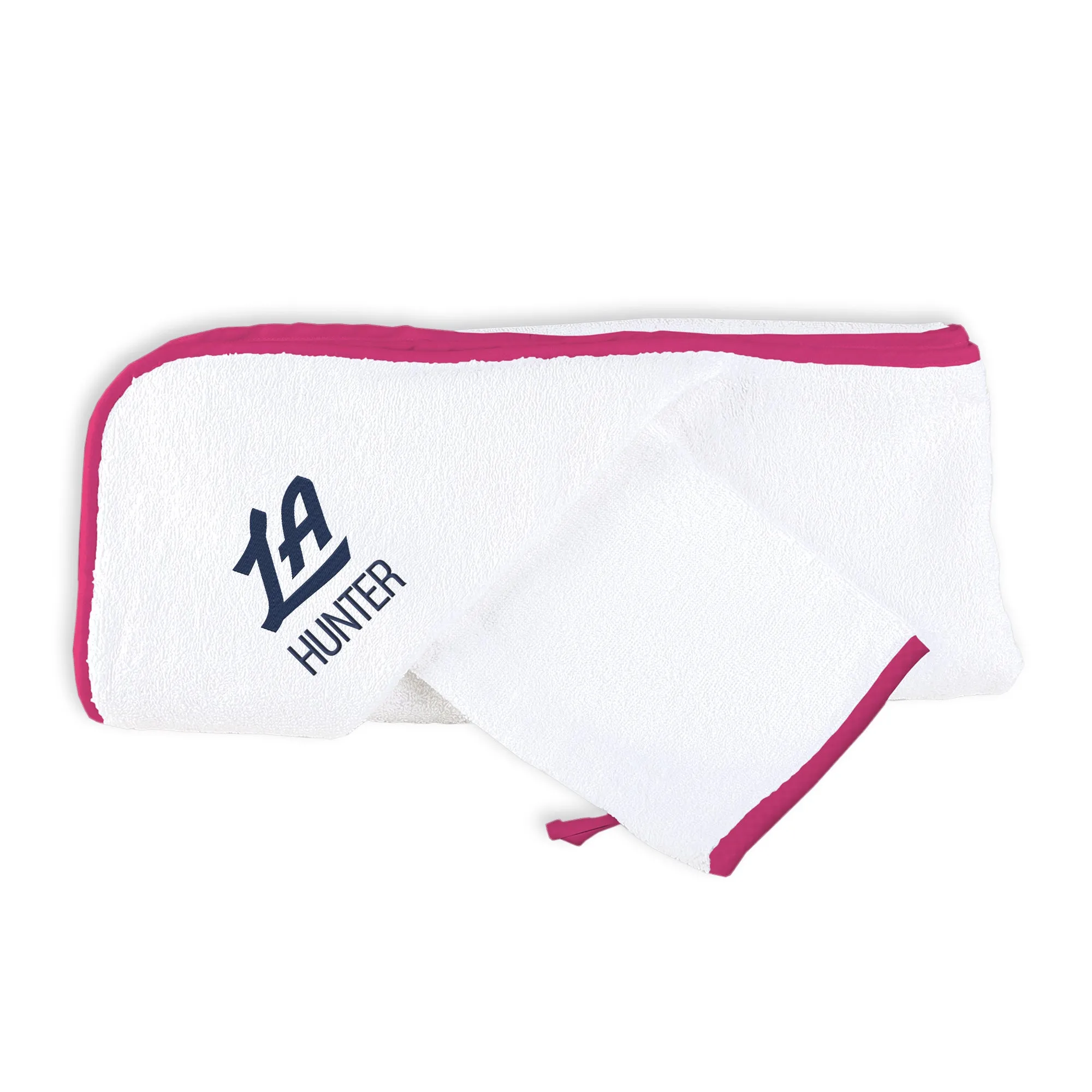 Personalized Los Angeles Clippers LA Hooded Towel & Wash Mitt Set