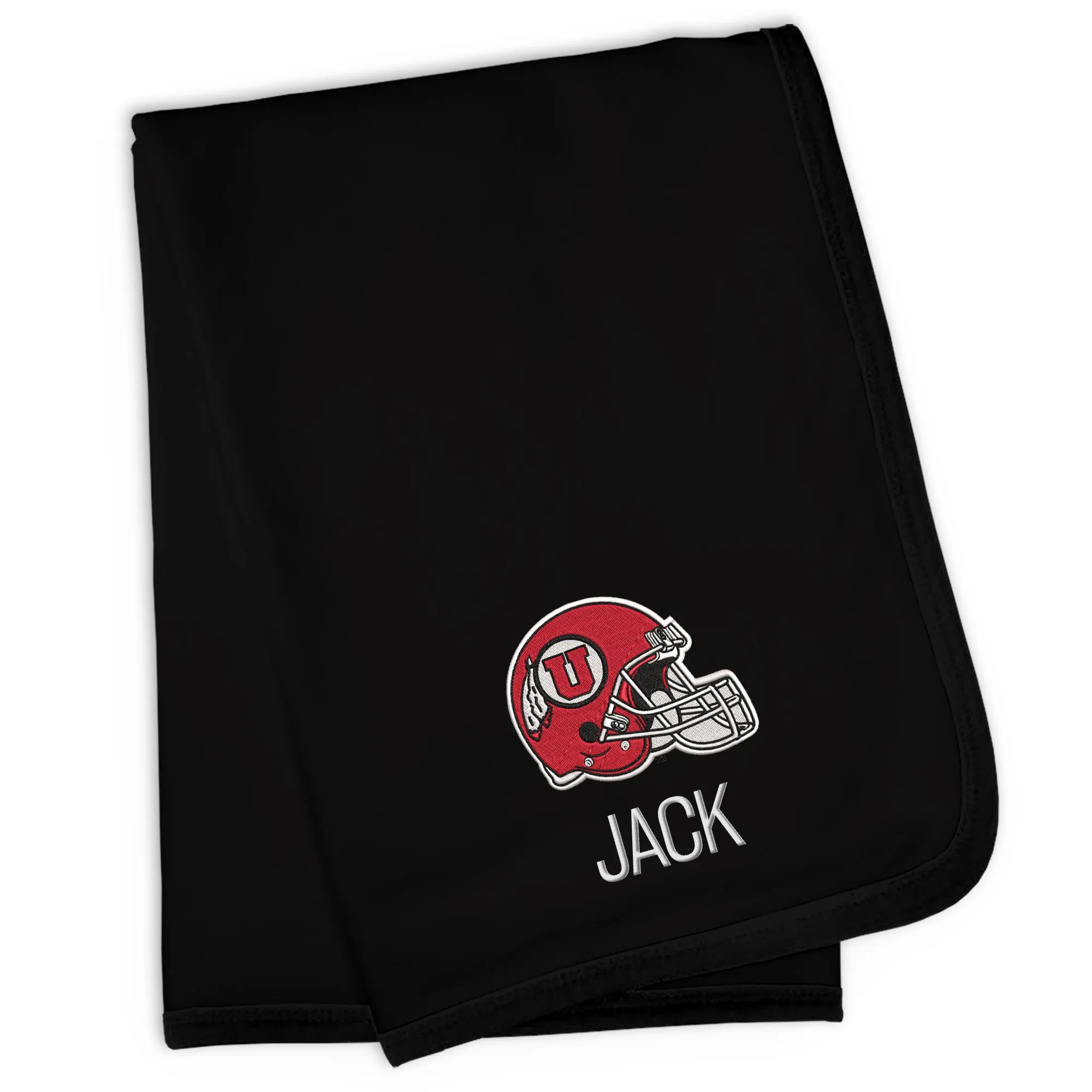 Personalized Utah Utes Helmet Blanket