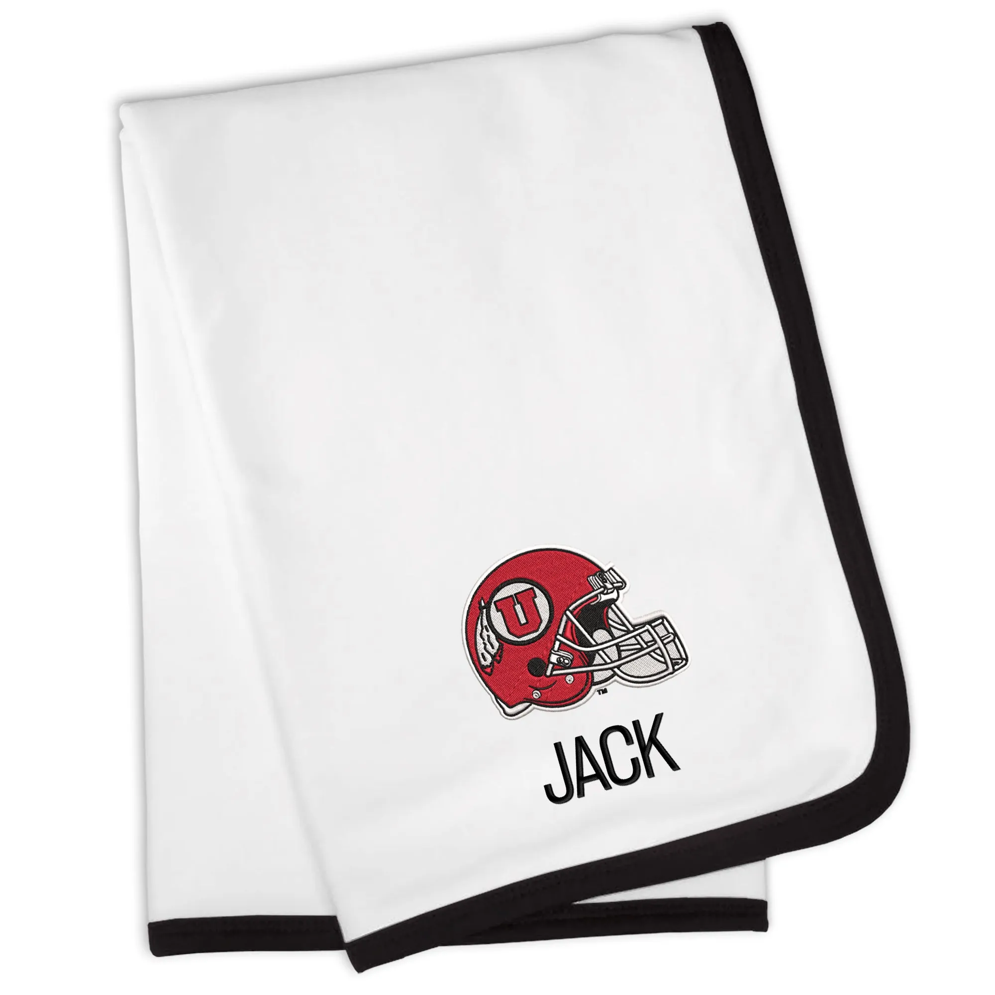 Personalized Utah Utes Helmet Blanket