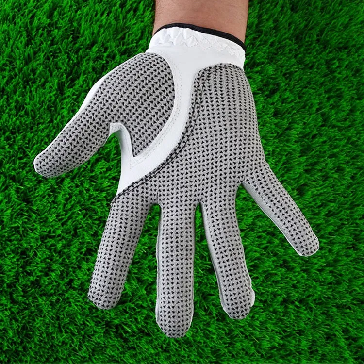 PGM Right Hand Sheepskin Anti-slip Particle Golf Men Gloves, Size: 22#