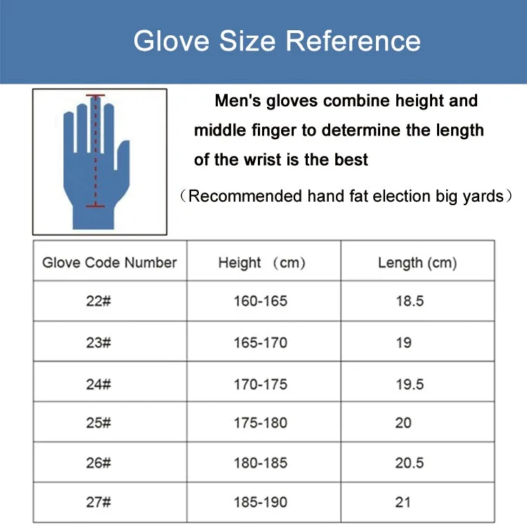 PGM Right Hand Sheepskin Anti-slip Particle Golf Men Gloves, Size: 26#