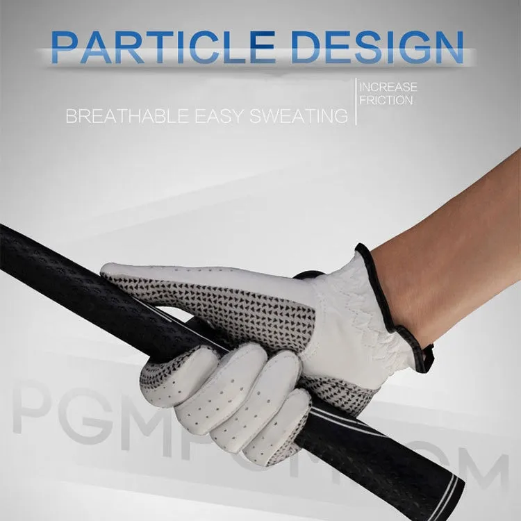 PGM Right Hand Sheepskin Anti-slip Particle Golf Men Gloves, Size: 26#