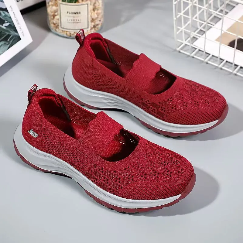 Pretty Cloth Breathable One Pedal Mesh Canvas Shoes