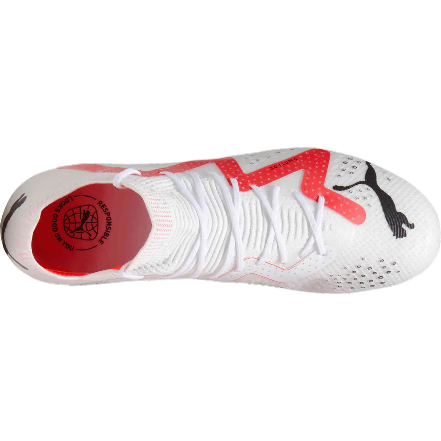 Puma Men's Future Pro FG/AG-White-Black-Fire Orchid