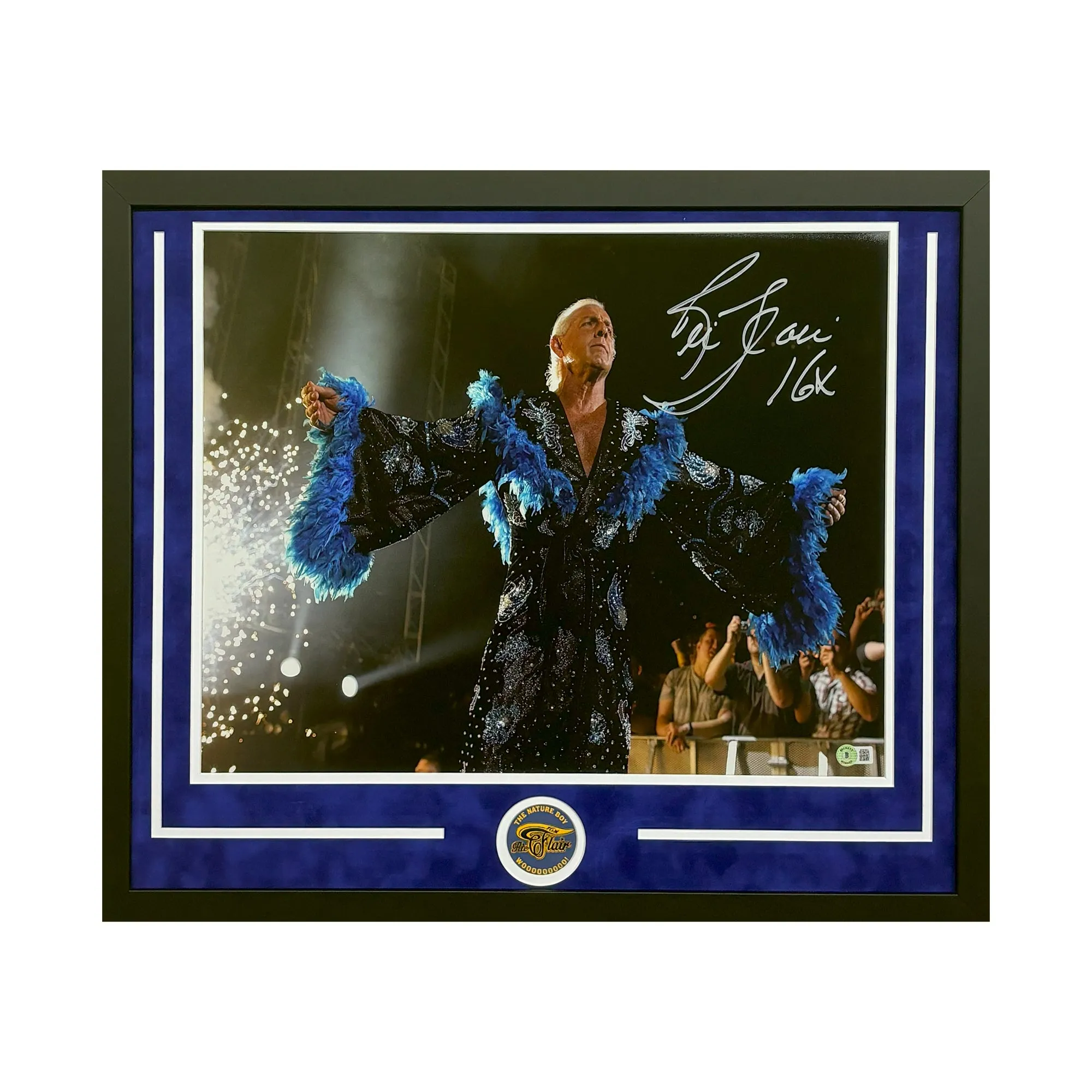 Ric Flair Hand Signed & Framed WWE 16x20 Wrestling Photo