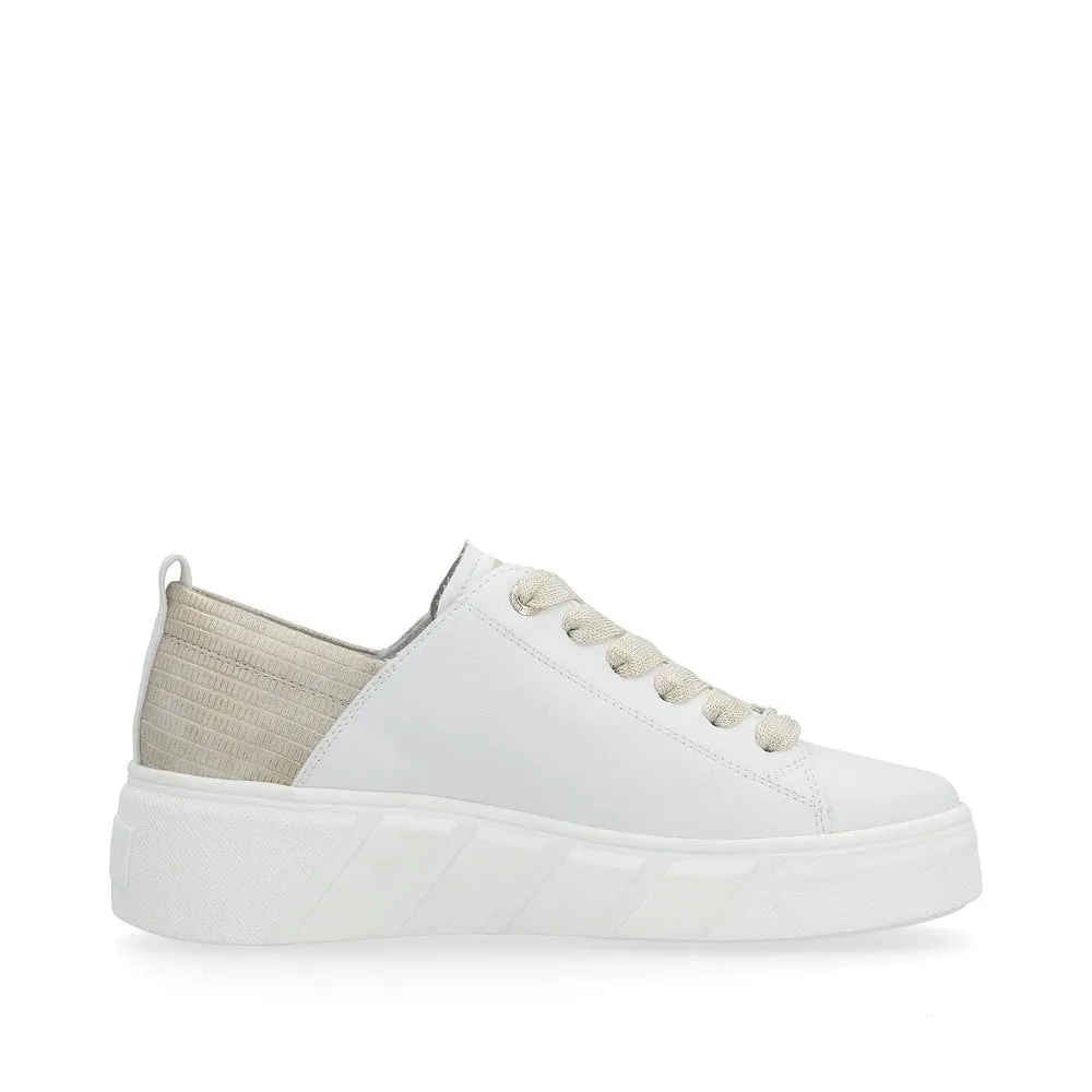 Rieker W0502 Ladies Trainer White