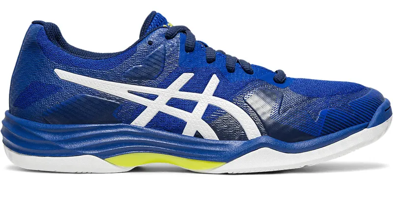 Sale $20 off - Asics Gel-Tactic 2 Unisex Court Shoes, Blue / White - Discount in the cart