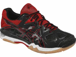 Sale $20 off - Asics Gel-Tactic Unisex Court Shoes, Black / Fiery Red - Discount in the cart